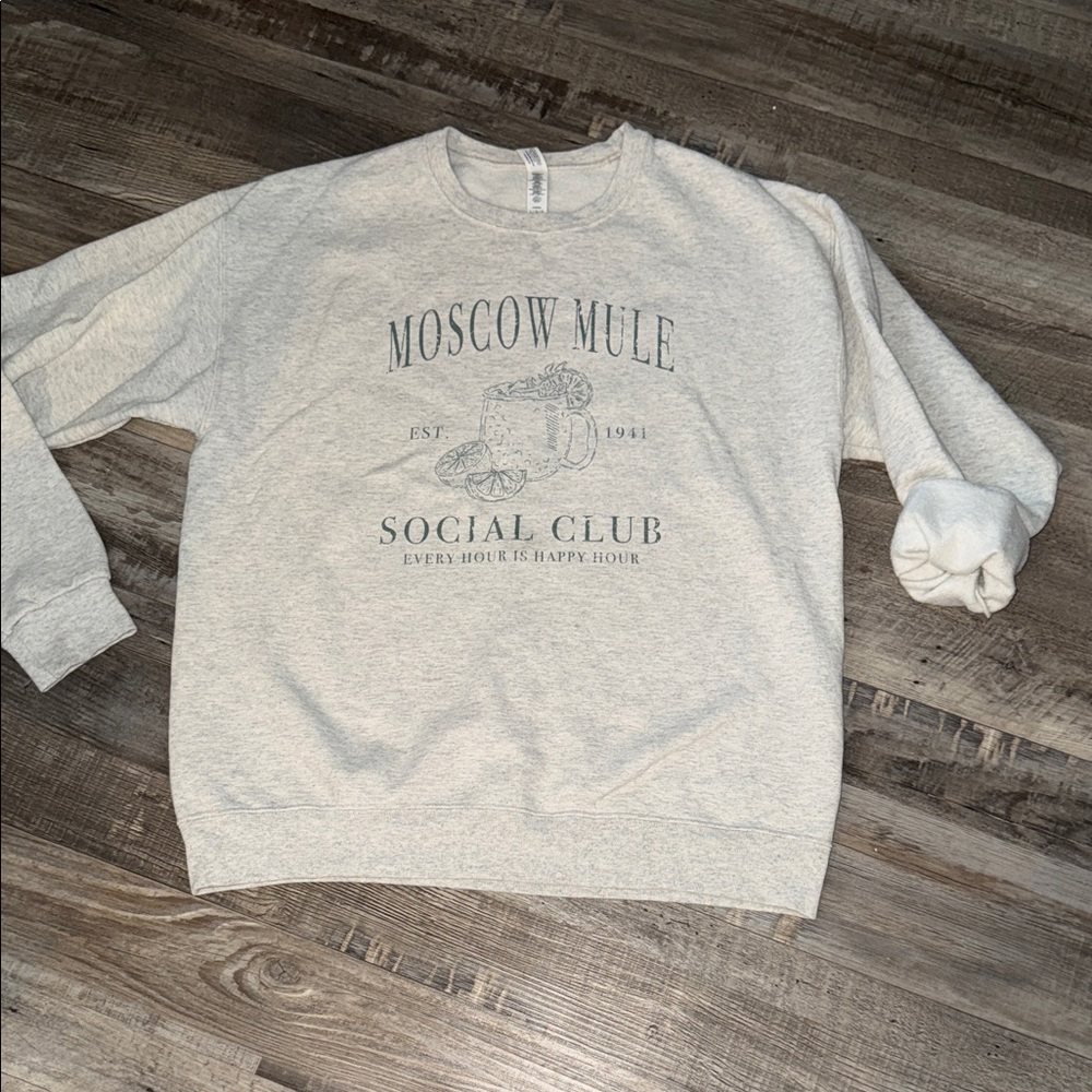 Gray Moscow Mule Social Club Sweater size large